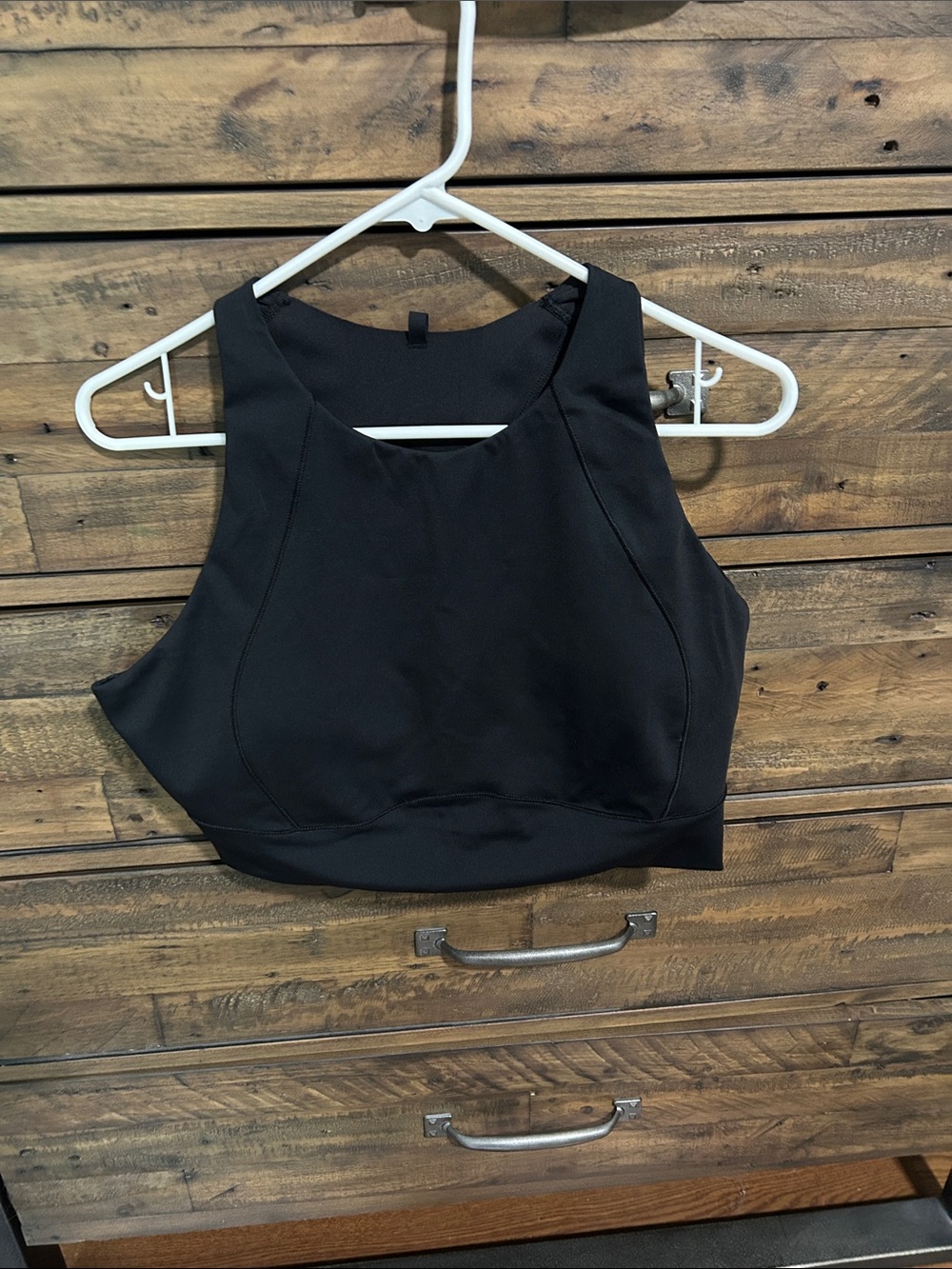 CALIA by Carrie Underwood Black High-Neck Crop Sports Tank. Athletic. Workout